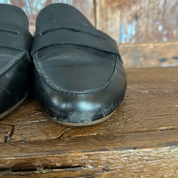 Abeo Bio System Jasmine Black Leather Slip On Loafer Mule Size 7 - Picture 3 of 8